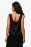 St. John Couture Black Satin Sleeveless Top Size M