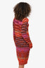 Missoni Red Scalloped Knit Long Cardigan Dress Estimated Size M/L