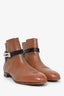 Hermès Brown Leather Neo Ankle Boots Size 39