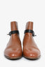 Hermès Brown Leather Neo Ankle Boots Size 39