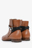 Hermès Brown Leather Neo Ankle Boots Size 39