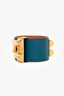 Hermès Navy/Gold Collier de Chien Bracelet