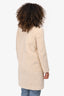 Harris Wharf London White Alpaca/Wool Coat Size 40 IT