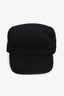 Prada Black Wool Logo Breton Hat Size L