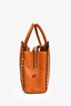 Valentino Brown Leather Rockstud Tote Bag