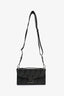 Fendi 2024 Black Leather Baguette Soft Trunk Crossbody