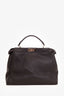 Fendi Black Leather Large Peekaboo with Strap