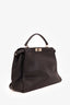 Fendi Black Leather Large Peekaboo with Strap