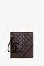 Chanel 2005-06 Brown Leather Cambon Flat Messenger Crossbody Bag 'As Is'