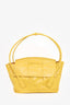 Bottega Veneta Yellow Maxi Intrecciato Leather Medium Arco Tote