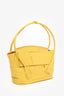 Bottega Veneta Yellow Maxi Intrecciato Leather Medium Arco Tote