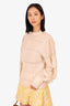 Ministry Of Style Beige Puff Long-Sleeve Lace Detail Top Size 12