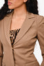 Versace Brown Cinched Waisted Blazer Jacket Size 40