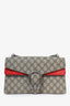 Gucci GG Supreme/Red Suede Small Dionysus Shoulder Bag