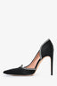 Alberta Ferretti Black Satin Crystal Heels Size 39