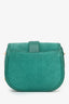 Alberta Ferretti Teal Suede/Leather Crossbody