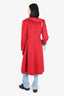 Giorgio Armani Red Mohair/Wool Long Coat Size 42