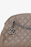 Pre-Loved Chanel™ 2010-11 Brown Caviar Quilted Small Just Mademoiselle Bowling Bag