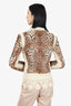 Christian Dior 2005 Leopard Goat Hair Crochet Jacket Size 4