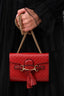 Gucci Red Microguccisima Mini Emily Shoulder Bag