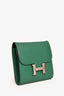 Hermès 2018 Vert Vertigo Epsom Constance Wallet PHW (As Is)