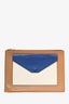 Celine 2014 Brown/Blue Envelope Zip Pouch