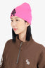 Chrome Hearts Pink Triple Cross Beanie