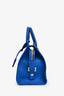 Saint Laurent Blue Leather Baby Cabas Top Handle with Strap