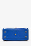 Saint Laurent Blue Leather Baby Cabas Top Handle with Strap