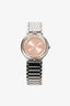 Yves Saint Laurent Silver Pink Faced Watch