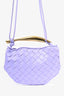 Bottega Veneta Purple Mini Sardine Intrecciato Leather Crossbody Bag