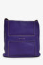 Hermès 2010 Purple Clemence Leather Good News Crossbody Bag