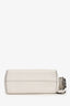 Fendi White Leather Crystal Embellished 'By The Way' Bag with Strap