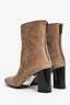 Tod's Brown Suede/Leather Toe Cap Ankle Boots Size 35