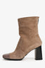 Tod's Brown Suede/Leather Toe Cap Ankle Boots Size 35