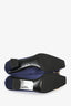 Roger Vivier Navy Blue Satin Crystal Heels Size 35