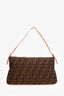 Fendi Limited Edition Brown Zucca Baguette with Crystal Orchid Buckle