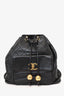 Pre-Loved Chanel™ Black Quilted Lambskin Drawstring Backpack