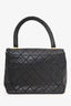 Pre-Loved Chanel™ 1991-94 Black Quilted Lambskin Kelly Top Handle Bag