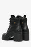 Miu Miu Black Leather Lace-Up Combat Boots Size 35.5