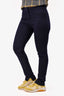 Christian Dior Navy Wool Blend Tapered Trousers Size 6