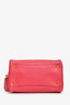 Prada Red Saffiano Lux Mini Bowler Bag with Strap