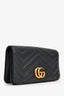 Gucci Black Leather Chevron Quilted Marmont Mini Bag