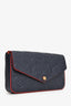 Louis Vuitton 2017 Navy/Red Leather Empriente Felicie Crossbody Bag