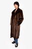 Vintage Canadian Two Tone Muskrat Fur Coat Est. Size 6-8