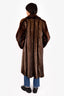 Vintage Canadian Two Tone Muskrat Fur Coat Est. Size 6-8