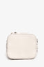 Fendi White/Black Leather/Canvas Mon Tresor Mini Bag with Strap