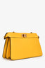 Fendi Yellow Leather Peekaboo ISEEU Mini East West Crossbody Bag