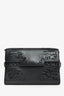 Delvaux Black Leather Sequin Embellished Tempete Wallet On Chain