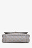 Valentino Grey Leather Quilted Rockstud Spike Medium Crossbody Bag